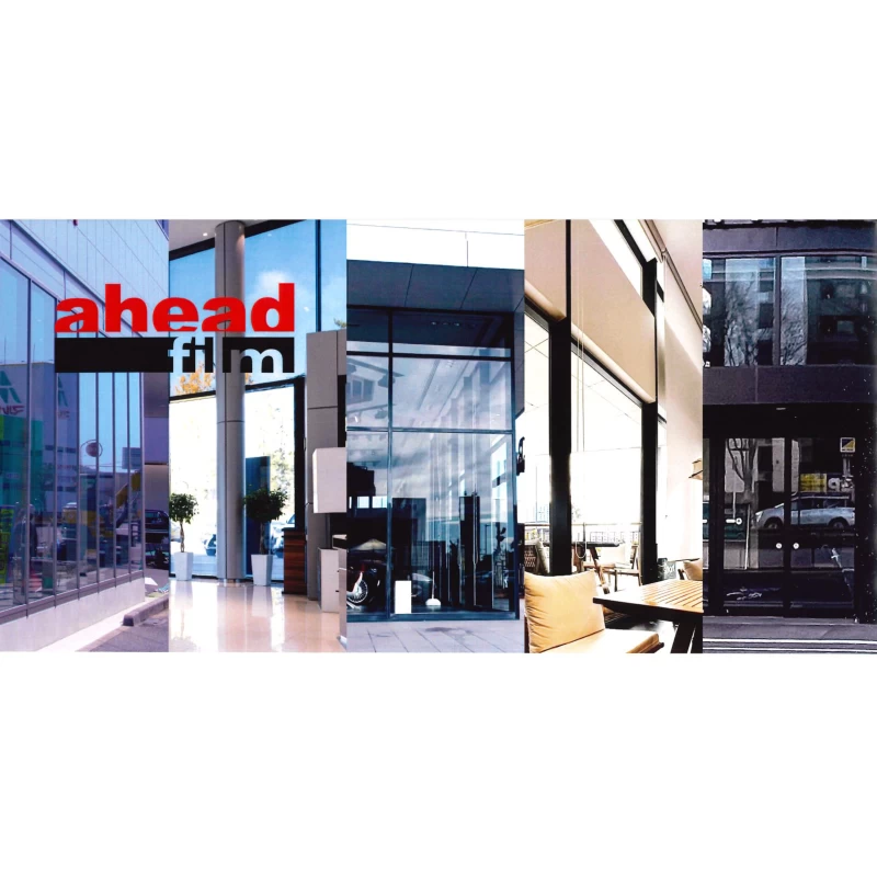 ahead film 窓用遮熱フィルム（赤外線対策・省エネ仕様） ／ 赤外線を抑え、空調負荷の軽減に貢献 ／ 建築窓ガラス用 遮熱フィルム